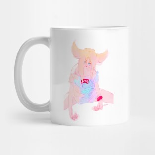 Horn Hair Girl Mug